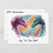 *~AP48 Uitnodiging Gender Dragon FOTO Ansichtkaart (Voorkant / Achterkant)