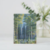 *~* AP49 Natuur Maine Bos Bossen Vakantie Pad Briefkaart (Staand voorkant)