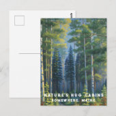 *~* AP49 Natuur Maine Bos Bossen Vakantie Pad Briefkaart (Voorkant / Achterkant)