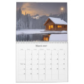 *~* AP49 Rustic Cottages Log Cabins Artistic Kalender (Mar 2027)