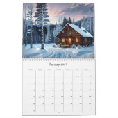 *~* AP49 Rustic Cottages Log Cabins Artistic Kalender (Jan 2027)