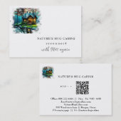 *~* AP49 Rustieke Cabine QR Magische Mystiek Visitekaartje (Voorkant / Achterkant)