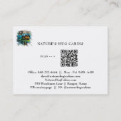 *~* AP49 Rustieke Cabine QR Magische Mystiek Visitekaartje (Achterkant)