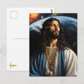 *~* AP50 Fantasy Universum met Planet Earth Briefkaart (Voorkant / Achterkant)