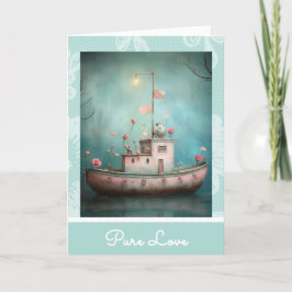 *~* AP51 19 Love Boat Hearts Romantische Valentijn Feestdagen Kaart