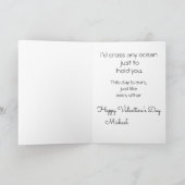 ** AP51 2 Love Boat Hearts Romantische Valentijn Feestdagen Kaart (Binnen)