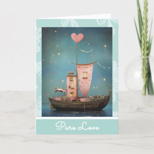 *~* AP51 30 Love Boat Hearts Romantische Valentijn Feestdagen Kaart