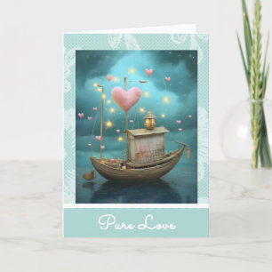 *~* AP51 33 Love Boat Hearts Romantische Valentijn Feestdagen Kaart