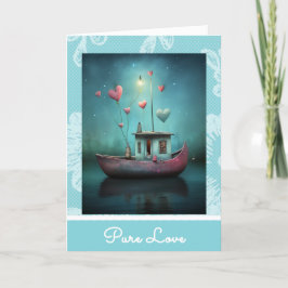 *~* AP51 8 Love Boat Hearts Romantische Valentijn Feestdagen Kaart