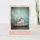 ** AP51 Love Boat 19 Hearts Romantische Valentijn Feestdagen Kaart (Voorkant)
