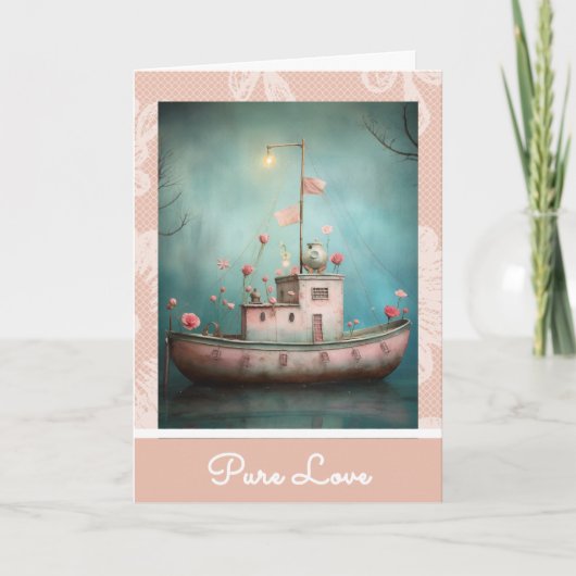 ** AP51 Love Boat 19 Hearts Romantische Valentijn Feestdagen Kaart (Voorkant)