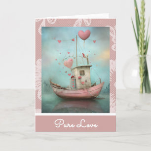 ** AP51 Love Boat Hearts 2 Romantische Valentijn Feestdagen Kaart