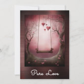 ** AP51 Romantische Swing Hearts Valentijn Serene  Kaart (Voorkant)