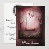 ** AP51 Romantische Swing Hearts Valentijn Serene  Kaart (Voorkant / Achterkant)