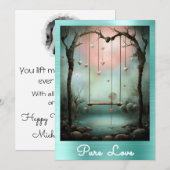 ** AP51 Romantische Swing Hearts Valentijn Serene  Kaart (Voorkant / Achterkant)