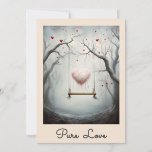 ** AP51 Romantische Swing Hearts Valentijn Serene  Kaart