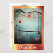 ** AP51 Romantische Swing Hearts Valentijn Serene  Kaart (Voorkant / Achterkant)