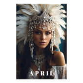 *~ AP53 APRIL Boho VERJAARDAG DIAMANTEN Vrouw Foto Afdruk (Voorkant)