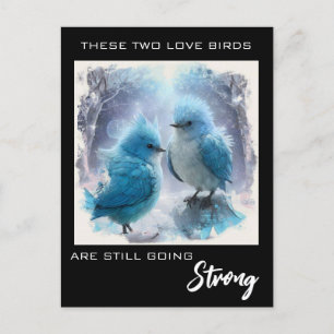 *~* AP54 FOTO Jubileum Fluffy Tortelduifjes Briefkaart