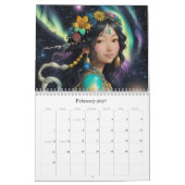 *~* AP58 Galactische Vrouwen Fantasie Kosmische Pl Kalender (Feb 2027)