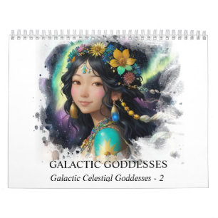 *~* AP58 Galactische Vrouwen Fantasie Kosmische Pl Kalender
