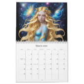 *~* AP58 Galactische Vrouwen Fantasie Kosmische Pl Kalender (Mar 2026)