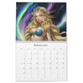 *~* AP58 Galactische Vrouwen Fantasie Kosmische Pl Kalender (Feb 2027)