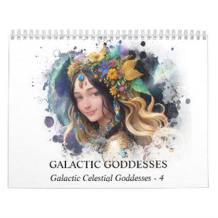 *~* AP58 Galactische Vrouwen Fantasie Kosmische Pl Kalender