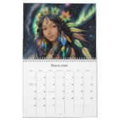 *~* AP58 Galactische Vrouwen Fantasie Kosmische Pl Kalender (Mar 2026)