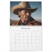 *~* AP59 Mannen Man Wild West Cowboy 1 Kalender (Feb 2026)