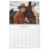 *~* AP59 Vrouwen Vrouw Wild West Cowgirl 2 Kalende Kalender (Jan 2027)
