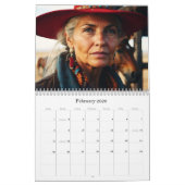 *~* AP59 Vrouwen Vrouw Wild West Cowgirl 2 Kalende Kalender (Feb 2026)