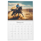 *~* AP59 Western Cowboy Paard Rodeo Kalender (Feb 2027)