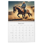 *~* AP59 Wild West Cowboy Paard Rodeo 3 Kalender (Mar 2027)