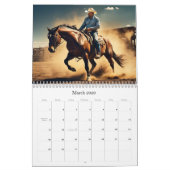 *~* AP59 Wild West Cowboy Paard Rodeo 4 Kalender (Mar 2026)