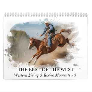 *~* AP59 Wild West Cowboy Paard Rodeo 5 Kalender