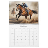 *~* AP59 Wild West Cowboy Paard Rodeo 5 Kalender (Mar 2026)