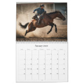*~* AP59 Wild West Cowboy Paard Rodeo Kalender (Jan 2026)