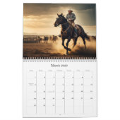 *~* AP59 Wild West Cowboy Paard Rodeo Kalender (Mar 2026)