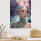 ** AP60 Water Goddess Fantasy Zee Zeemeermin 35 Poster (Keuken)