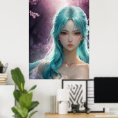 ** AP60 Water Goddess Fantasy Zee Zeemeermin 38 Poster (Thuiskantoor)