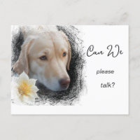 *~* AP61 Kunnen we even praten Lab Retriever Bloe