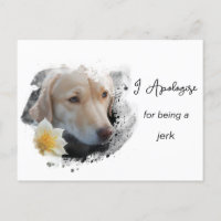 *~* AP61  Verdrietige Bruine Hond Verontschuldigd 