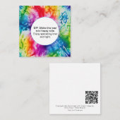 *~ AP62 BLANK DIY Tie Dye Inspire Note Kaart Notitiekaartje (Voorkant / Achterkant)