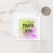 *~* AP62 Ombre Pastel DANK U Flat Note Kaart Notitiekaartje (Voorkant / Achterkant in situ)