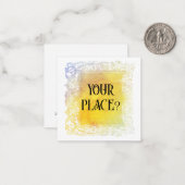 *~* AP63 UW PLAATS? Relaties platte notitie Kaart Notitiekaartje (Voorkant / Achterkant in situ)