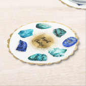 *~* AP64 Emoto Waterkeel Chakra Kartonnen Onderzetters (Gekanteld)