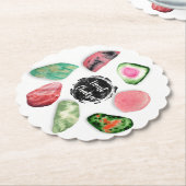 *~* AP64 Water Hart Chakra Papier Onderzetter Emot (Gekanteld)