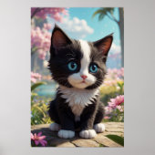 *~* AP68 2:3 Kat katje kitten Kat Tropisch Poster (Voorkant)