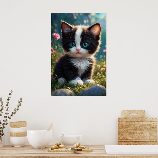 *~* AP68 2:3 Kat katje kitten Kat zoet Schattige Poster (Keuken)